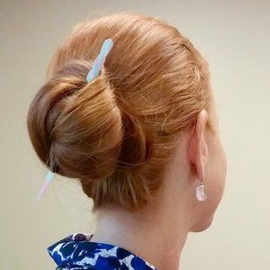 Pink & Blue Hair Stick